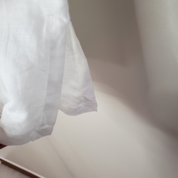 Saint Tropez West XLarge Beaded Long Sleeve Linen Cotton Shirt - Picture 5 of 11